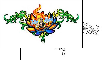 Fire – Flames Tattoo lower-back-tattoos-garrett-adderley-gaf-00036