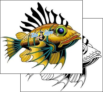 Fish Tattoo marine-life-fish-tattoos-george-davis-gdf-00003