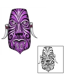 Mask Tattoo Religious & Spiritual tattoo | GDF-00025