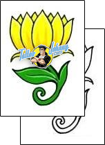 Flower Tattoo plant-life-flowers-tattoos-george-davis-gdf-00032