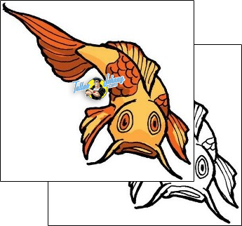 Fish Tattoo marine-life-koi-tattoos-george-davis-gdf-00046