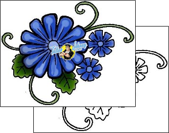 Flower Tattoo plant-life-flowers-tattoos-george-davis-gdf-00055