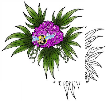 Flower Tattoo plant-life-flowers-tattoos-george-davis-gdf-00057