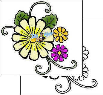 Flower Tattoo plant-life-flowers-tattoos-george-davis-gdf-00072