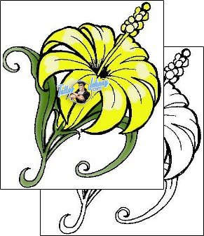 Flower Tattoo plant-life-flowers-tattoos-george-davis-gdf-00075