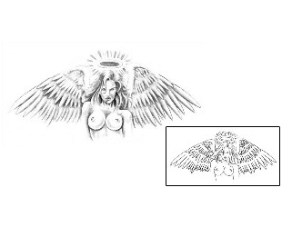 Angel Tattoo Religious & Spiritual tattoo | GEF-00003