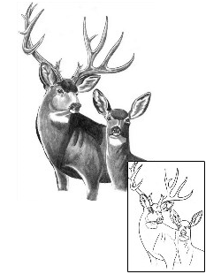 Deer Tattoo GEF-00033