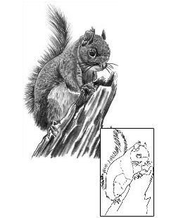 Squirrel Tattoo Climbing Calvin Squirrel Tattoo