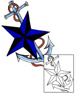 Anchor Tattoo Astronomy tattoo | GGF-00016