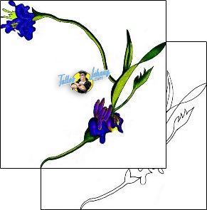 Flower Tattoo plant-life-flowers-tattoos-gwenn-glotnis-ggf-00040