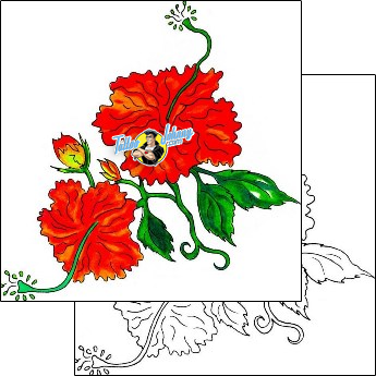 Flower Tattoo plant-life-flowers-tattoos-gwenn-glotnis-ggf-00066