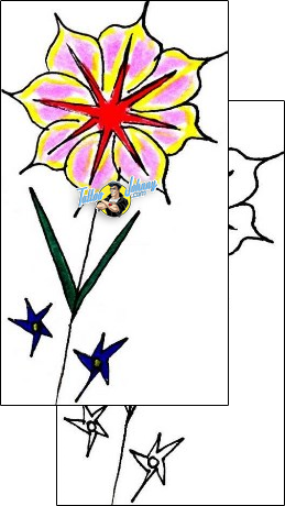 Flower Tattoo plant-life-flowers-tattoos-gwenn-glotnis-ggf-00067