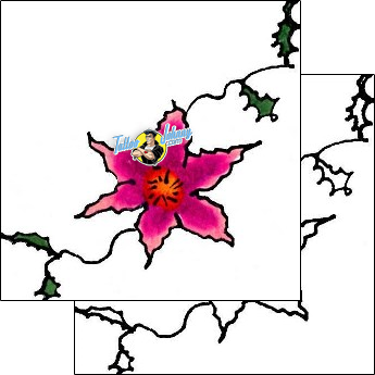 Flower Tattoo plant-life-flowers-tattoos-gwenn-glotnis-ggf-00076