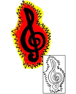 Music Tattoo Miscellaneous tattoo | GGF-00099