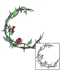 Rose Tattoo Specific Body Parts tattoo | GJF-00021