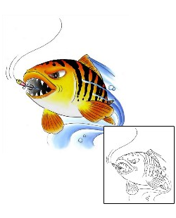 Fish Tattoo Marine Life tattoo | GJF-00257