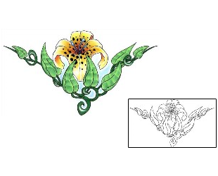 Lily Tattoo Specific Body Parts tattoo | GJF-00258