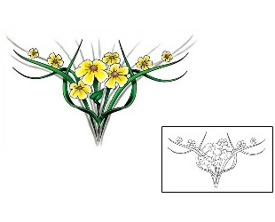 Plant Life Tattoo Specific Body Parts tattoo | GJF-00259