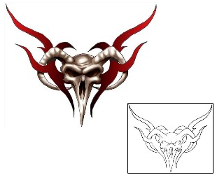 Evil Tattoo Specific Body Parts tattoo | GJF-00371