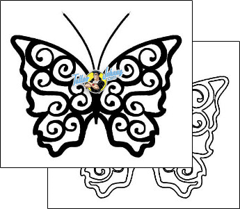 Decorative Tattoo butterfly-tattoos-gentleman-jim-gjf-00462