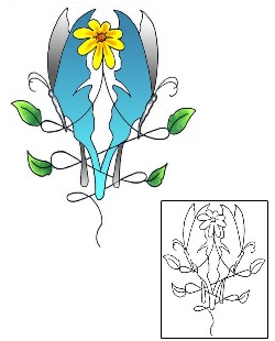 Daisy Tattoo Plant Life tattoo | GJF-00474