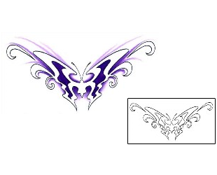 Butterfly Tattoo Specific Body Parts tattoo | GJF-00494