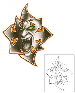 Devil - Demon Tattoo Horror tattoo | GJF-00575