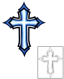 Cross Tattoo Religious & Spiritual tattoo | GJF-00577