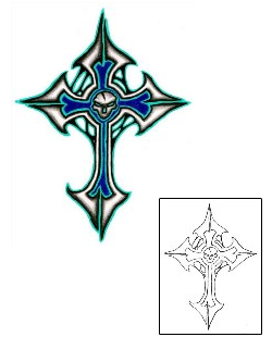 Cross Tattoo Horror tattoo | GJF-00596