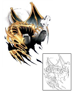 Skeleton Tattoo Mythology tattoo | GJF-00607