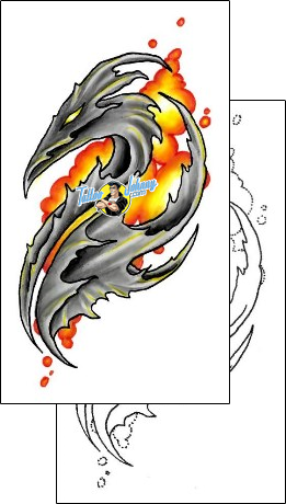 Fire – Flames Tattoo fantasy-dragon-tattoos-gentleman-jim-gjf-00610