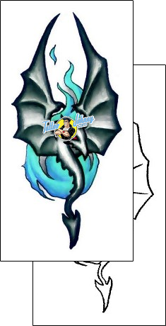 Fire – Flames Tattoo fantasy-dragon-tattoos-gentleman-jim-gjf-00612