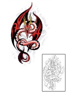 Dragon Tattoo Mythology tattoo | GJF-00617