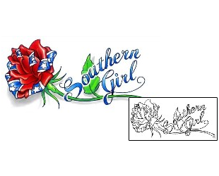 Picture of Southern Girl Rose Tattoo