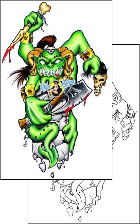 Devil - Demon Tattoo horror-monster-tattoos-gentleman-jim-gjf-00700