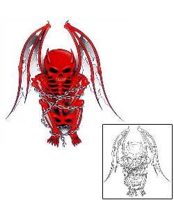 Devil - Demon Tattoo Horror tattoo | GJF-00702