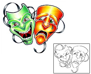 Mask Tattoo Miscellaneous tattoo | GJF-00777