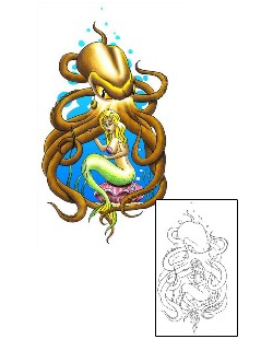 Marine Life Tattoo Mythology tattoo | GJF-00806