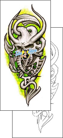 Devil - Demon Tattoo skull-tattoos-gentleman-jim-gjf-00837