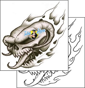 Devil - Demon Tattoo skull-tattoos-gentleman-jim-gjf-00865