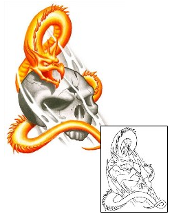 Skull Tattoo Mythology tattoo | GJF-00867