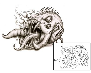 Devil - Demon Tattoo Horror tattoo | GJF-00878