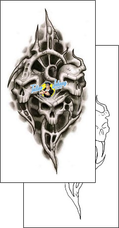 Devil - Demon Tattoo skull-tattoos-gentleman-jim-gjf-00888