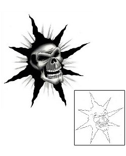 Skull Tattoo Horror tattoo | GJF-00912