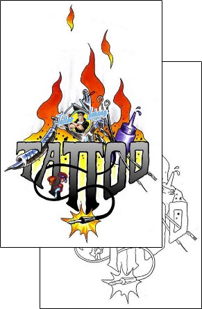 Fire – Flames Tattoo miscellaneous-fire-tattoos-gentleman-jim-gjf-00954