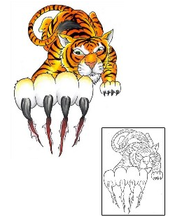 Tiger Tattoo Animal tattoo | GJF-00961
