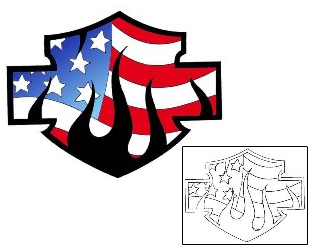 USA Tattoo Patronage tattoo | GJF-01240