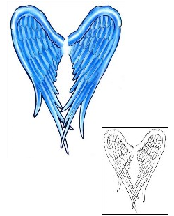 Angel Tattoo Religious & Spiritual tattoo | GJF-01255
