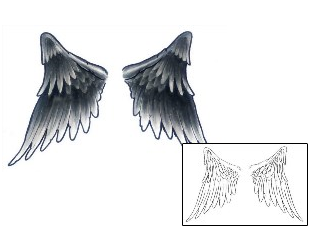 Angel Tattoo Religious & Spiritual tattoo | GJF-01258