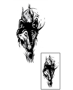 Wolf Tattoo Animal tattoo | GJF-01271